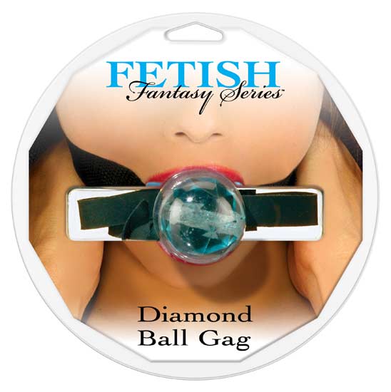 Fetish Fantasy Diamond Ball Gag Light Blue