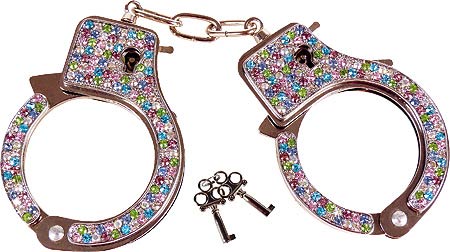 Handcuffs With Multicolored Stones