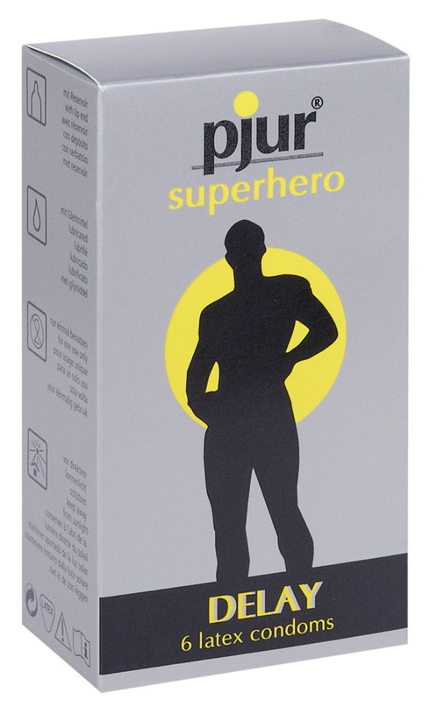 Pjur® Superhero Delay Condoms 6pcs
