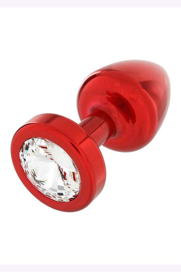 Swarovski Metal Crystal Butt Plug Red 25mm