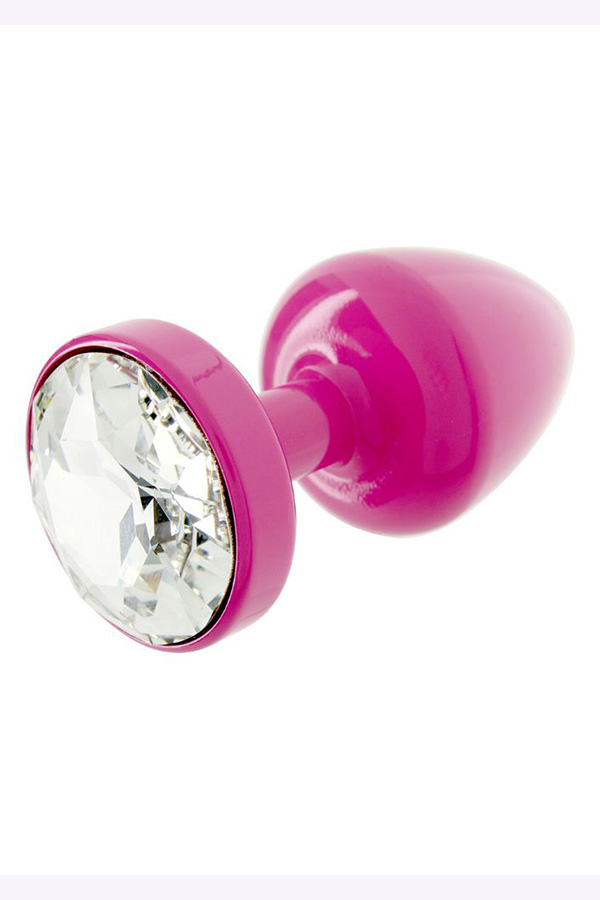 Jewell Butt Plug Round Pink T1