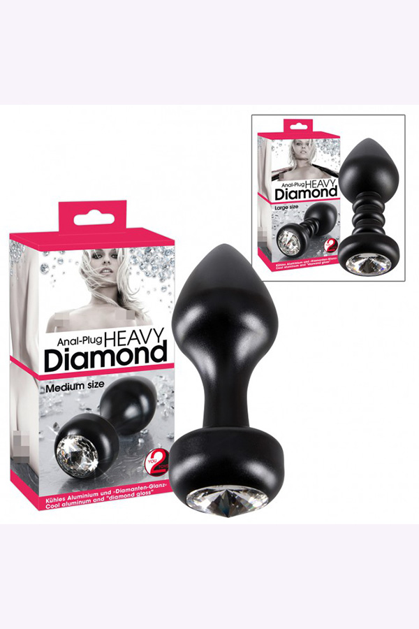 Heavy Diamond Anal Plug Medium Size