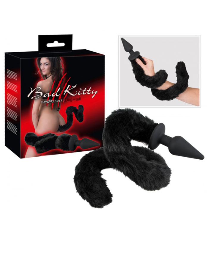 Bad Kitty Plug With Cat Tail Black