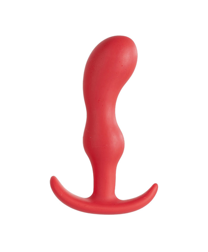 Smiling Butt Plug Silicone Red Around 9cm 