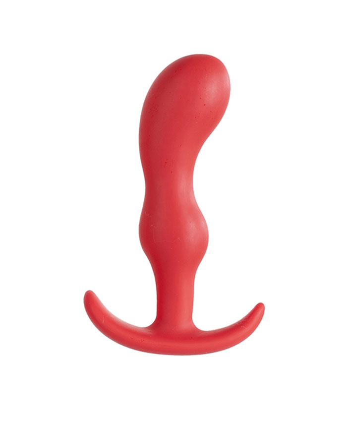 Smiling Butt Plug Silicone Red Arround 11cm