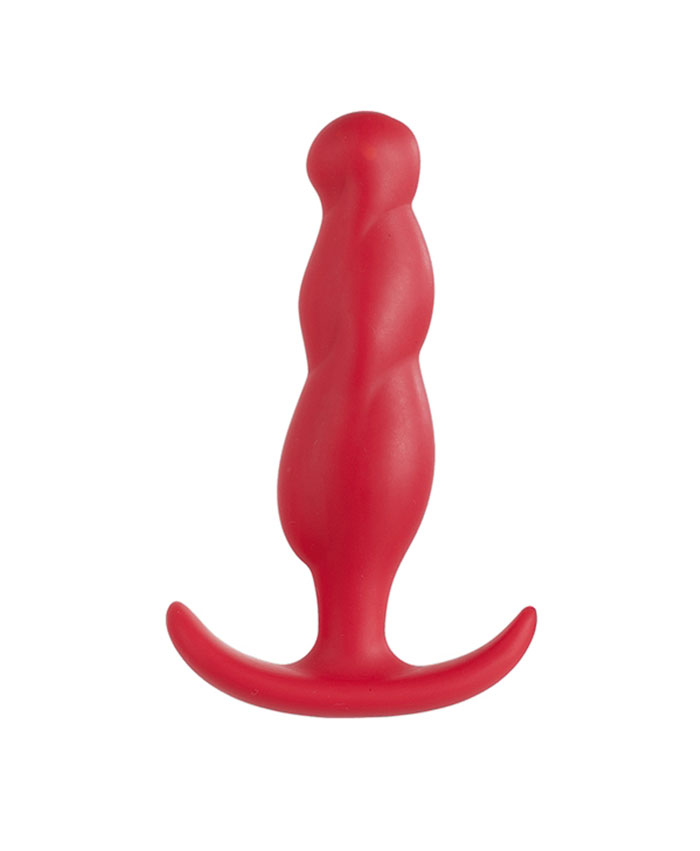 Smiling Butt Plug Silicone Red 8cm