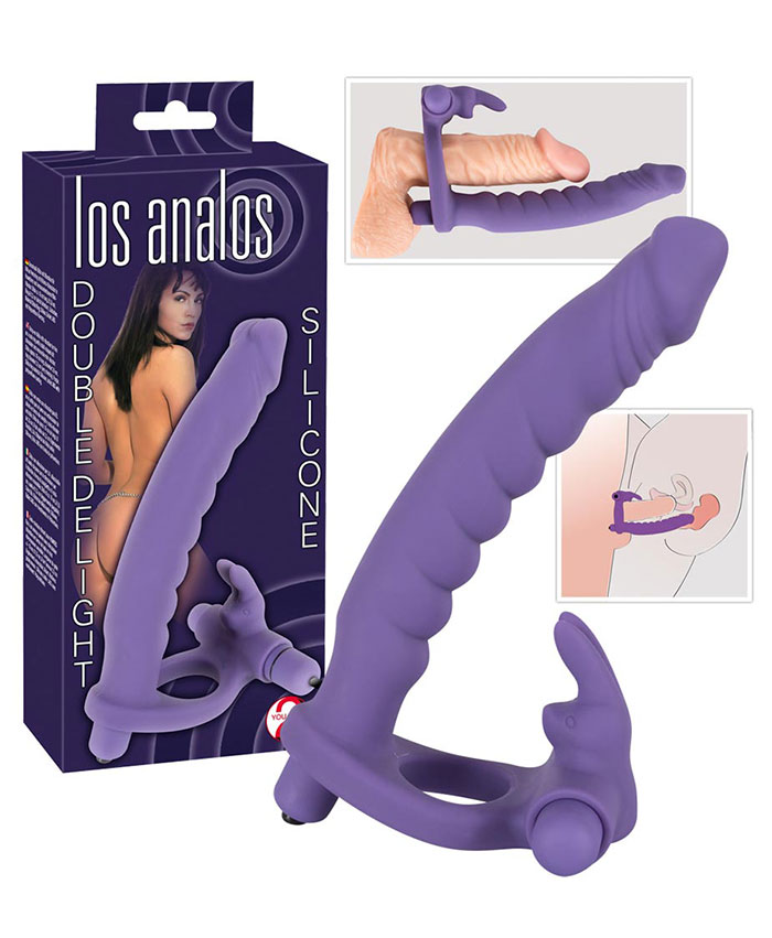 Los Analos Double Delight Silicone Penis Strap-on