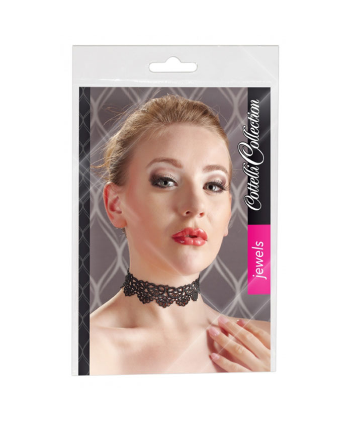 Cottelli Collection Jewels Embroidered Choker