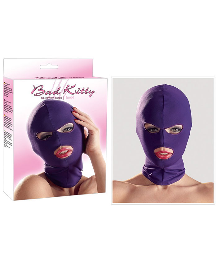 Bad Kitty Head Mask Purple
