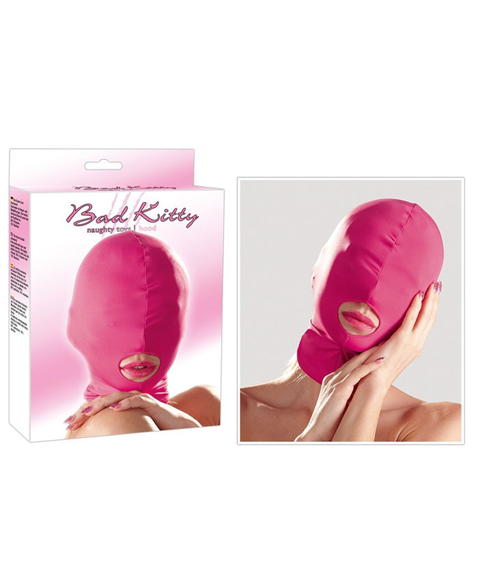 Bad Kitty Head Mask Open Mouth Pink