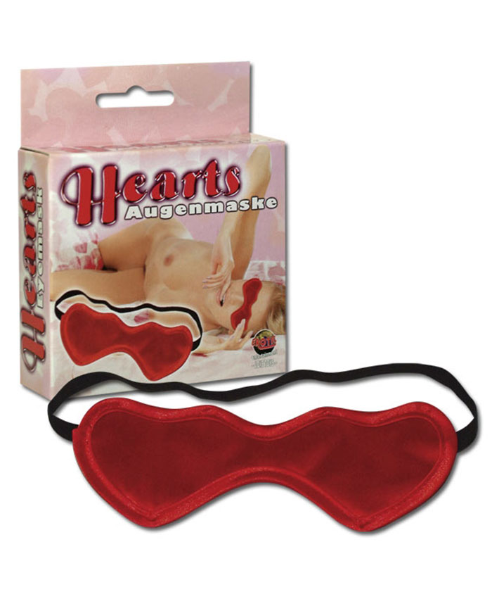 Hearts Mask Red