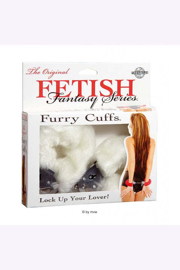 Fetish Fantasy Series Furry Cuffs-White