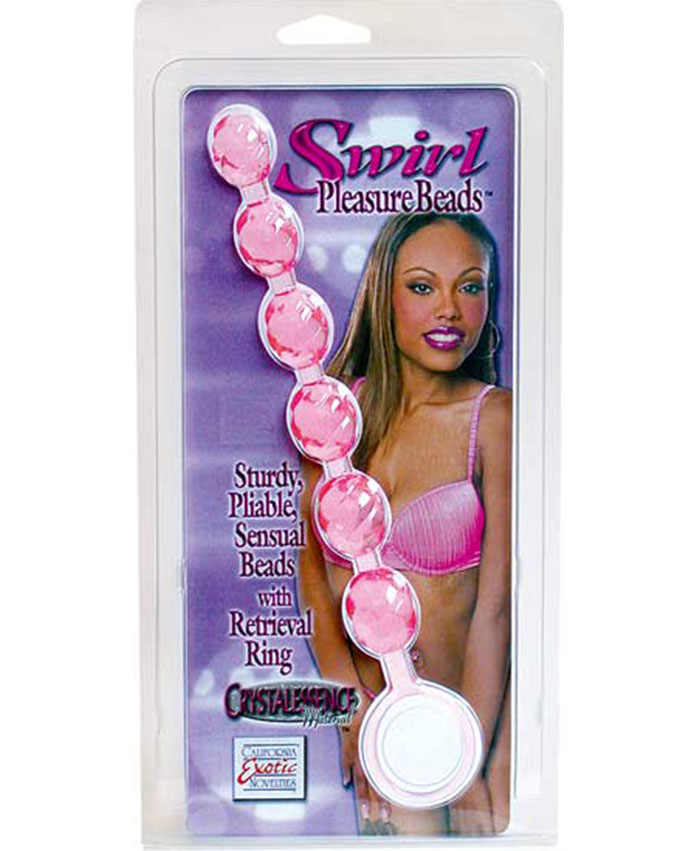 Swirl Pleasure Beads Pink