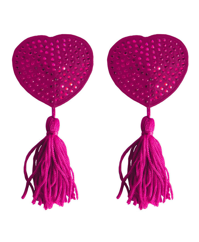 Ouch! Nipple Tassels Heart Pink
