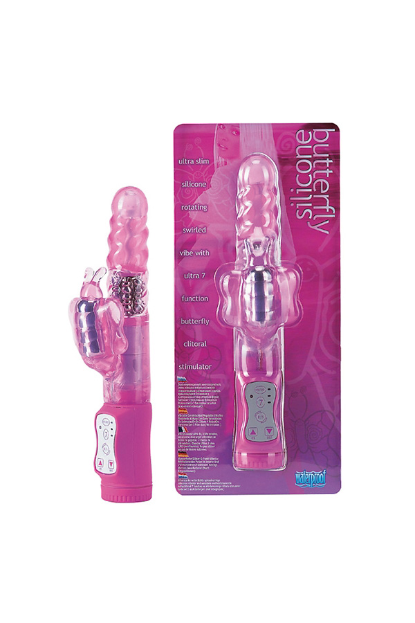 Silicone Butterfly Vibe Pink
