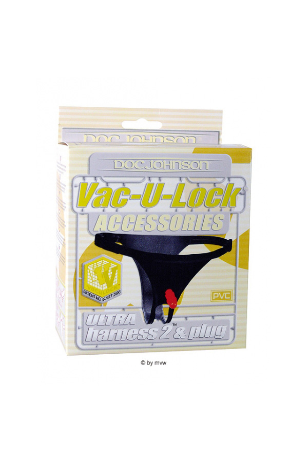 Doc Johnson Vac-U-Lock Ultra Harness 2 And Plug