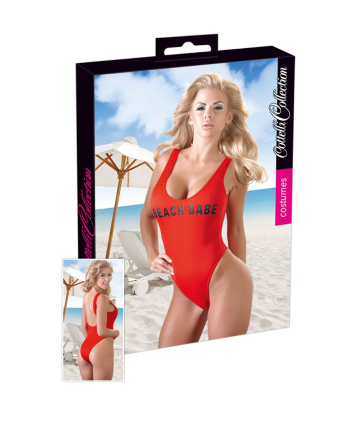 Cottelli Collection Costumes Body Lifeguard Red 