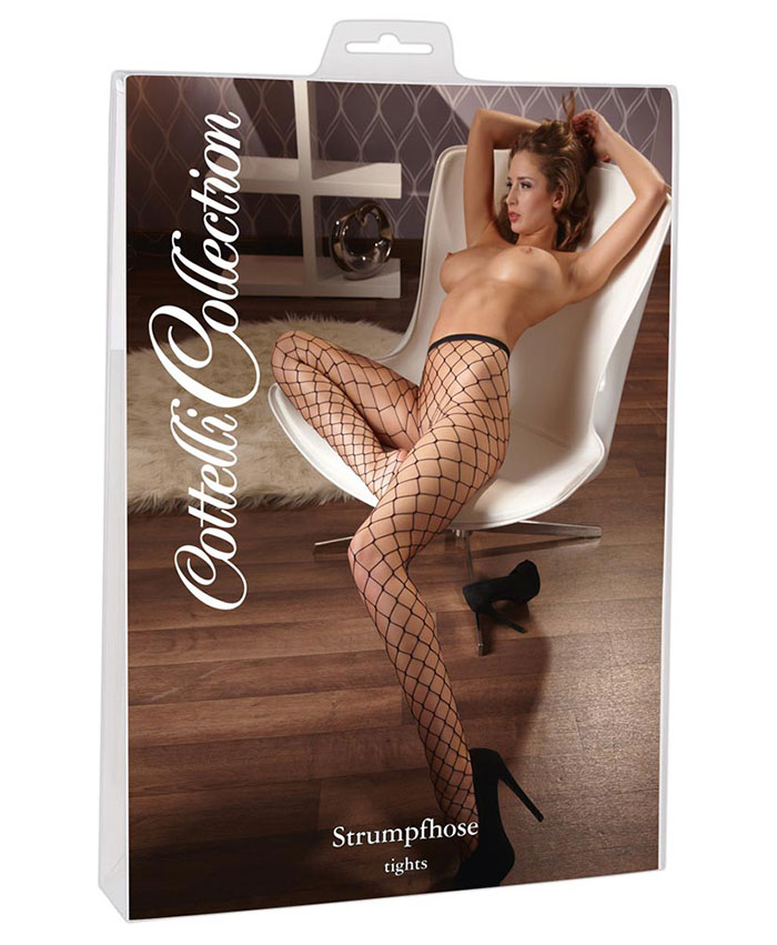 Cottelli Collection Fishnet Tights Black