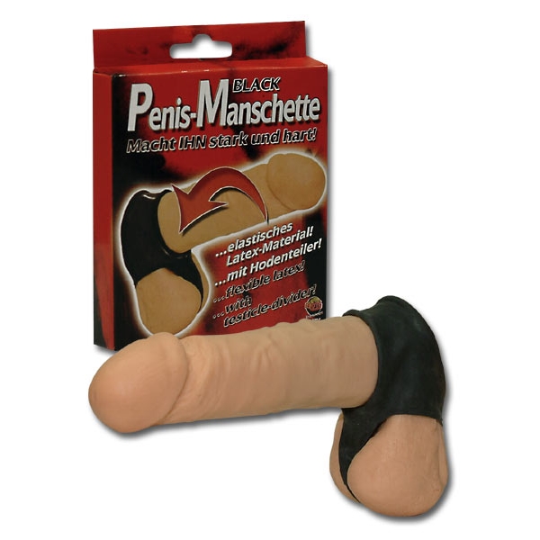 Black Penis Manschette Latex