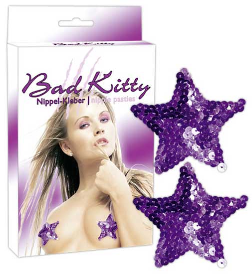 Bad Kitty Nipple Pasties Purple Stars