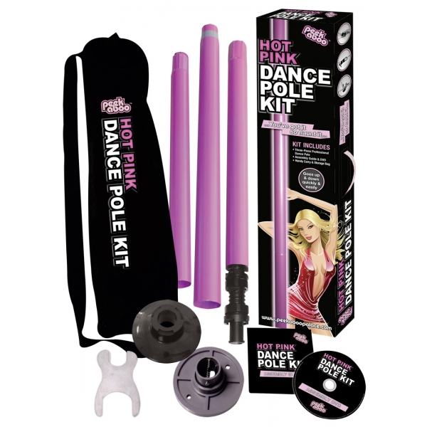 Hot Pink Dance Pole Kit 