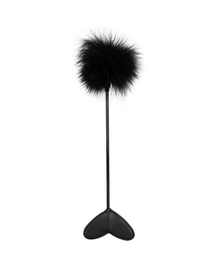 Bad Kitty Whip And Feather Wand Black