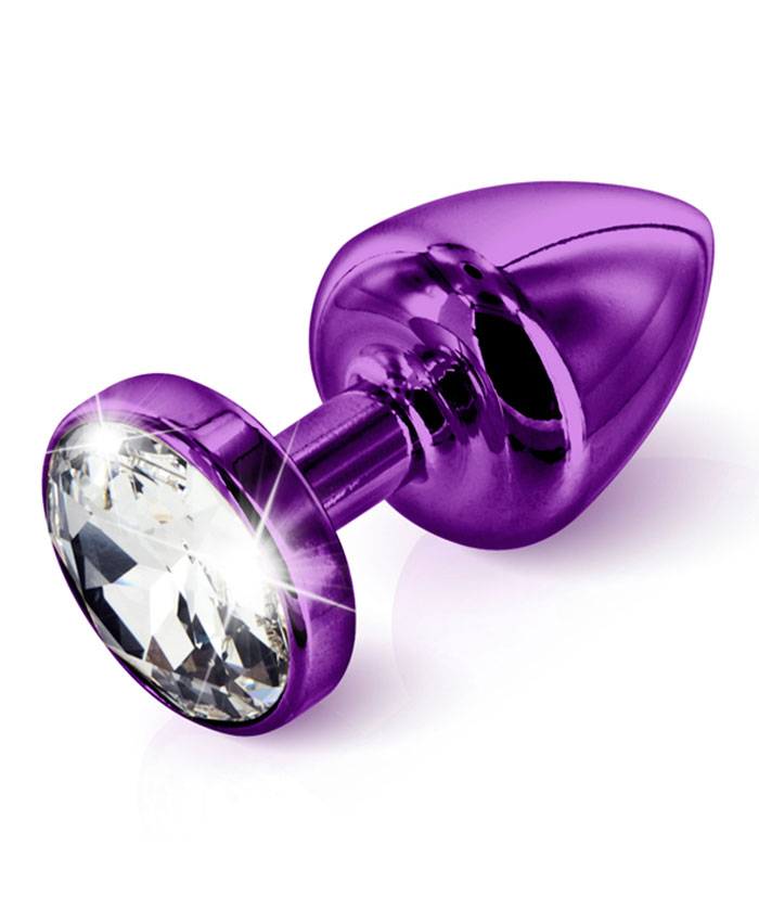 Swarovski Crystal Butt Plug Purple 35mm