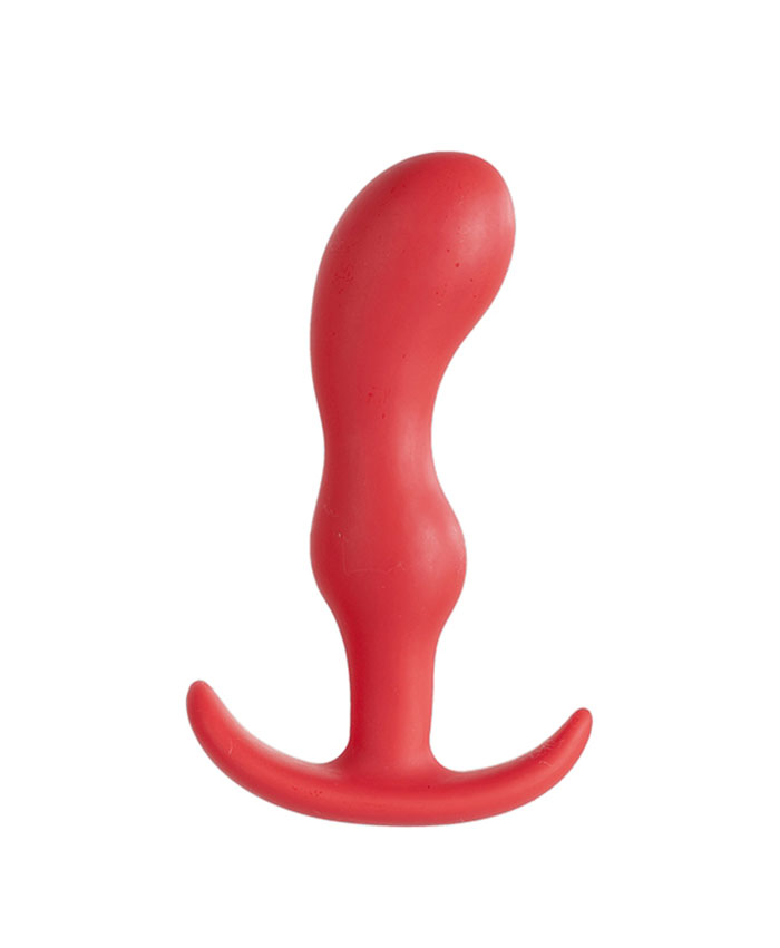 Smiling Butt Plug Silicone Red Around 8cm