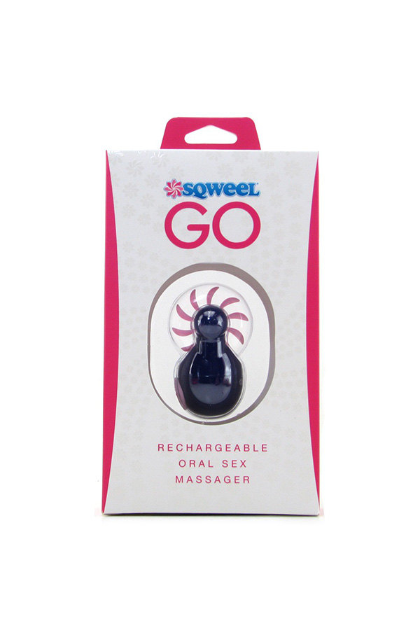 Sqweel Go Rechargeable Oral Sex Massager in Purple