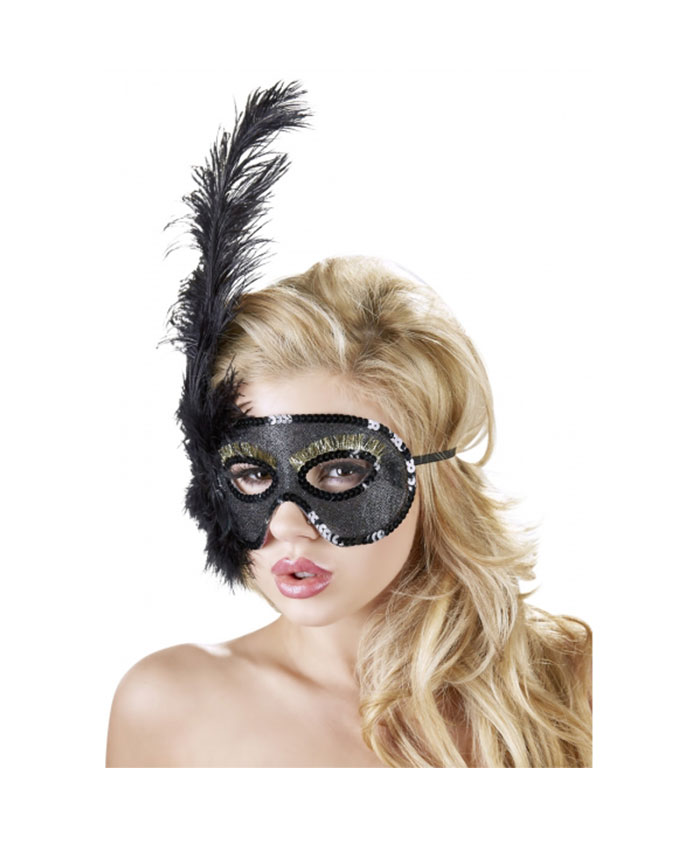 Feather Mask Black