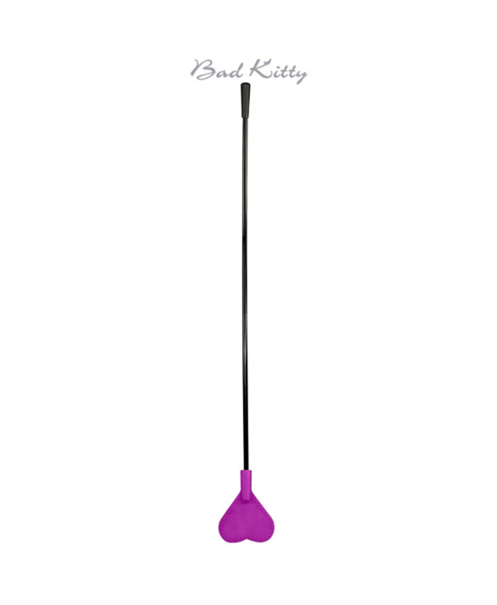 Bad Kitty Silicone Heart Whip Purple