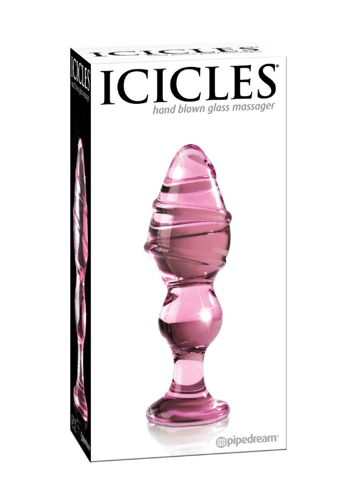 Icicles Hand Blown Glass Massager No.27