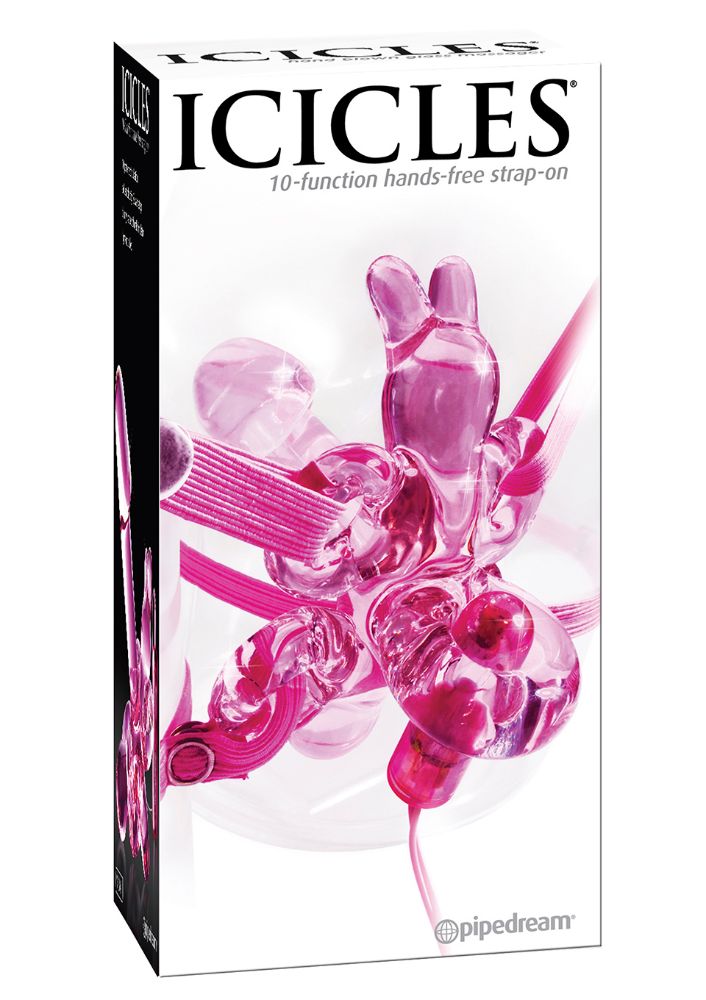 Icicles 10-Function Hands-Free Strap-on No.34