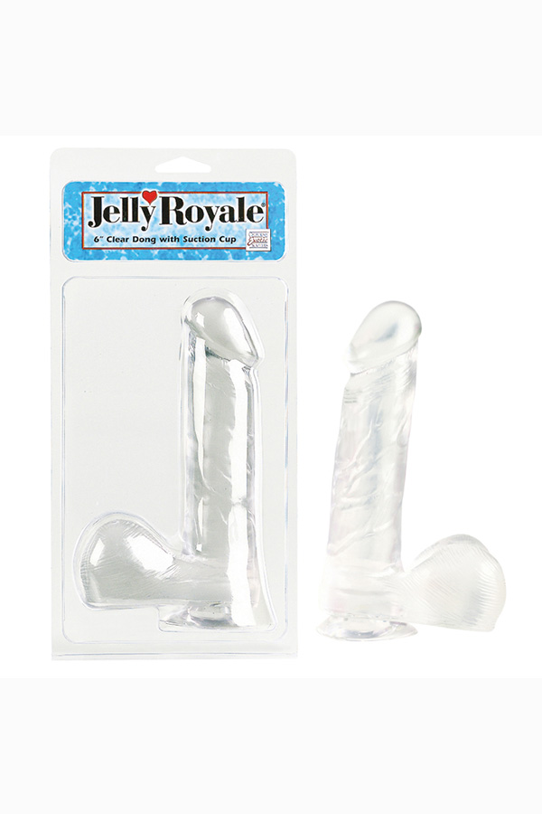Jelly Royale Clear Dong With Suction Cup 15cm