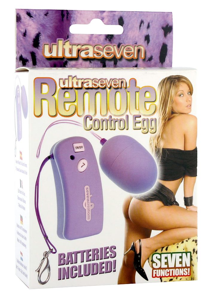 Ultra 7 Remote Control Vibr Egg Purple